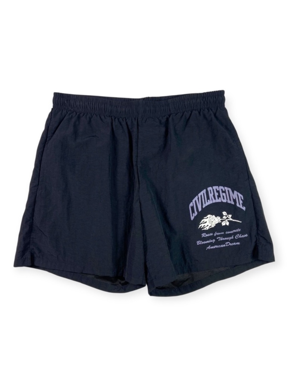 Civil Regime Black Swim Trunks